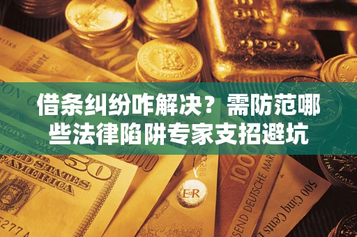 济南借条纠纷咋解决？需防范哪些法律陷阱专家支招避坑