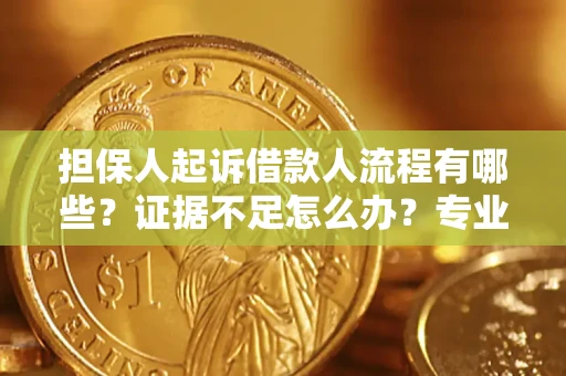济南担保人起诉借款人流程有哪些？证据不足怎么办？专业律师解答