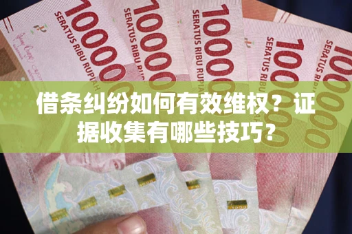 济南借条纠纷如何有效维权？证据收集有哪些技巧？