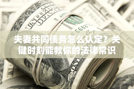 济南夫妻共同债务怎么认定？关键时刻能救你的法律常识